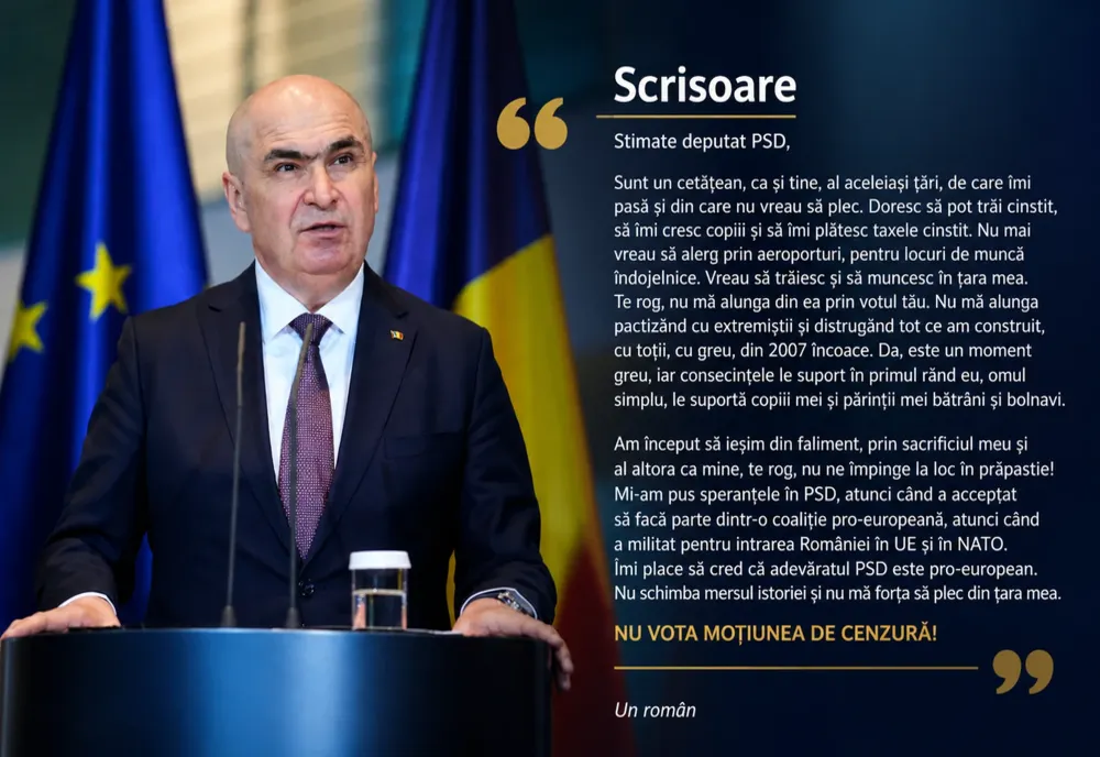 Parlamentarii, bombardați cu e-mailuri ca să îl susțină pe Ilie Bolojan
