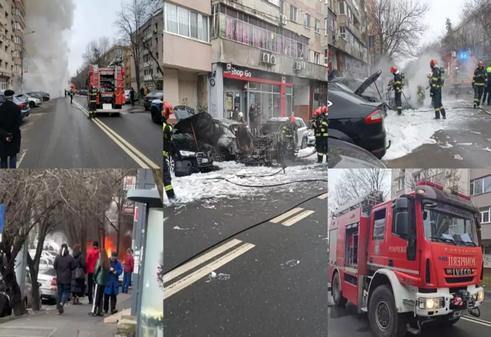  Incendiu la un restaurant pe strada Neagoe Vodă, 20 de persoane evacuate în siguranță