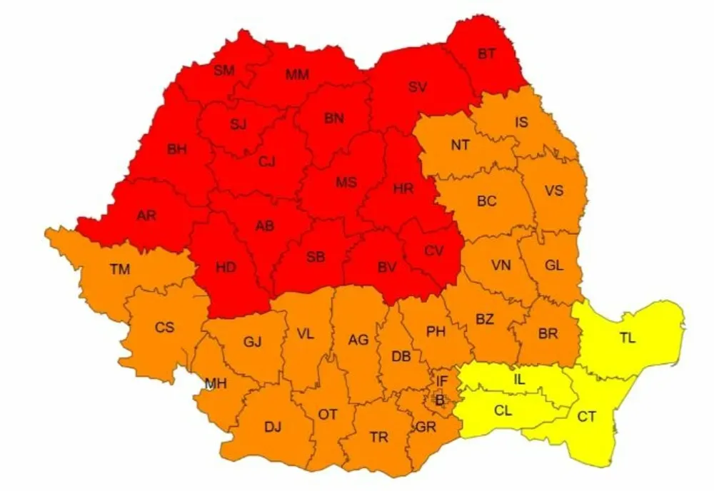 Cod roșu de caniculă în România. Zonele unde temperaturile pot ajunge la 40 de grade